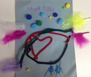 A drawing given to the donors of the KHCF by a child in the care of the CAS