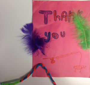 A drawing given to the donors of KHCF by a child in the care of the CAS