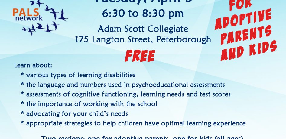 Understanding Learning Disabilities: Tuesday, April 3 from 6:30-8:30pm