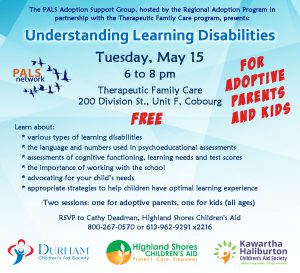 PALS Understanding Disabilities session May 15 2018