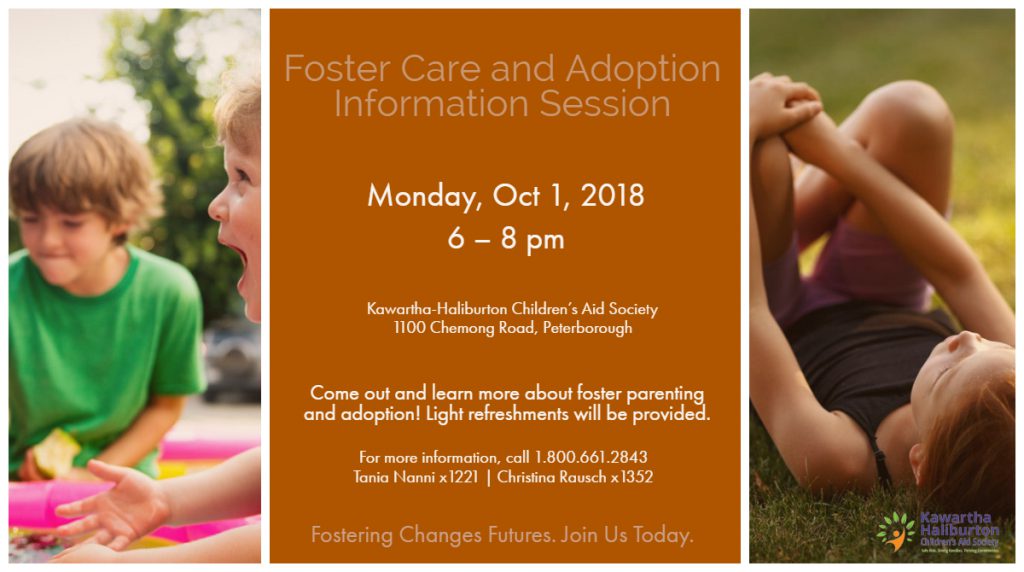 Foster Care Adoption Info Session Oct 1