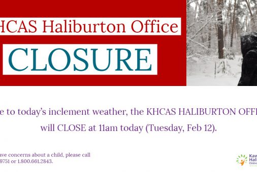Haliburton Office Closure - Tuesday, Feb 12 @ 11am