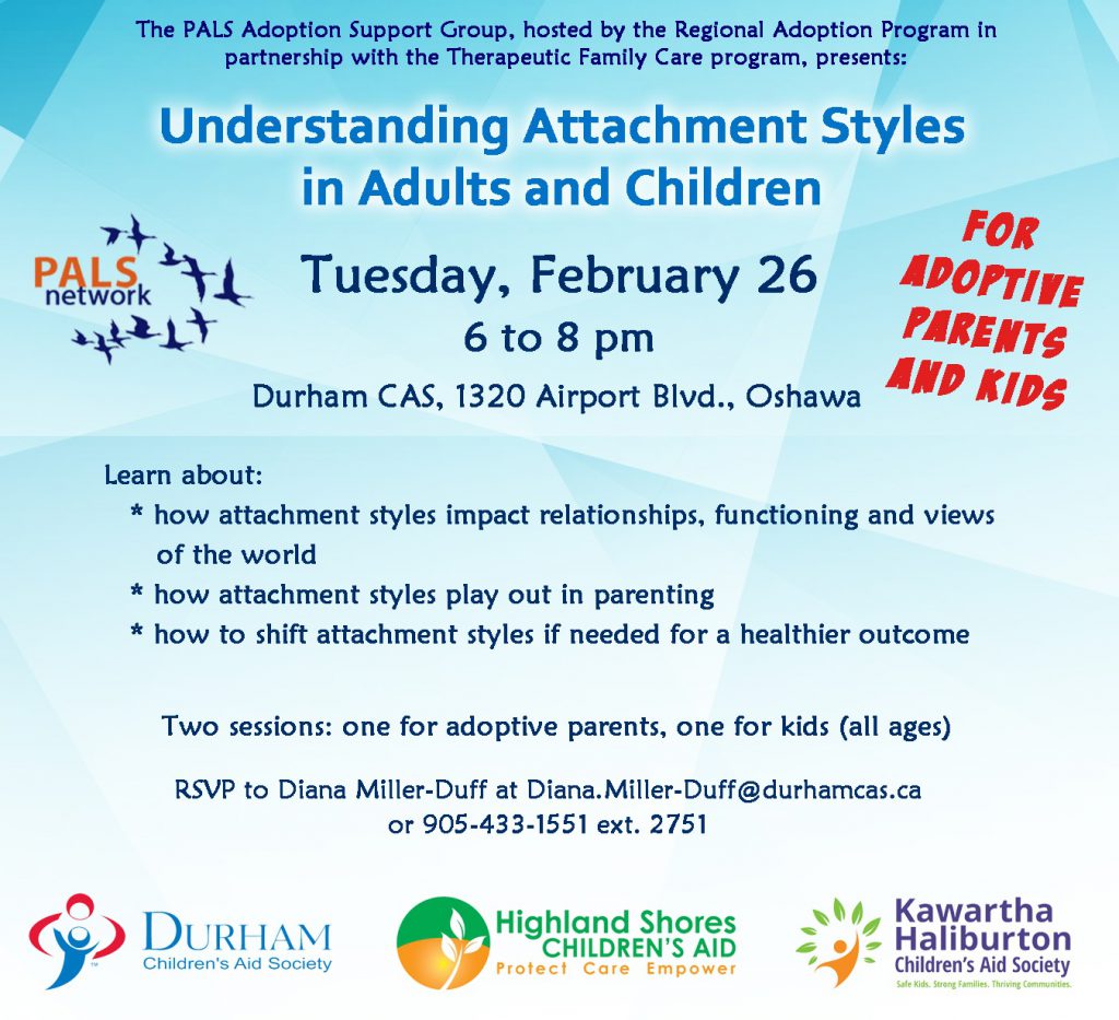 PALS: Understanding Attachment Styles Feb 26 2019