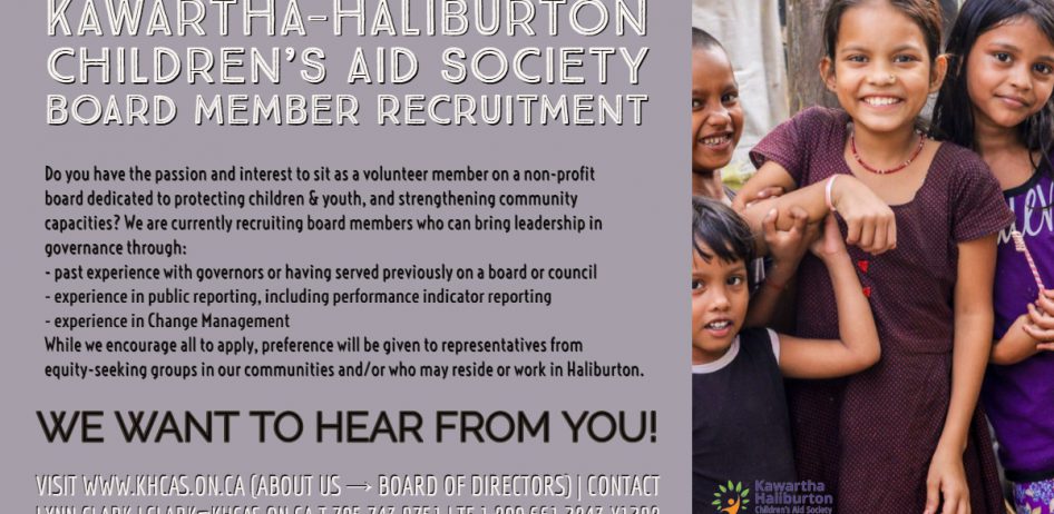 KHCAS Board Recruitment WE WANT TO HEAR FROM YOU!